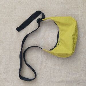 BAGGU Mini Nylon Crescent Bag in Sour